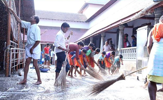 Cleanliness drive of Dharmasthala Dharmadhikari